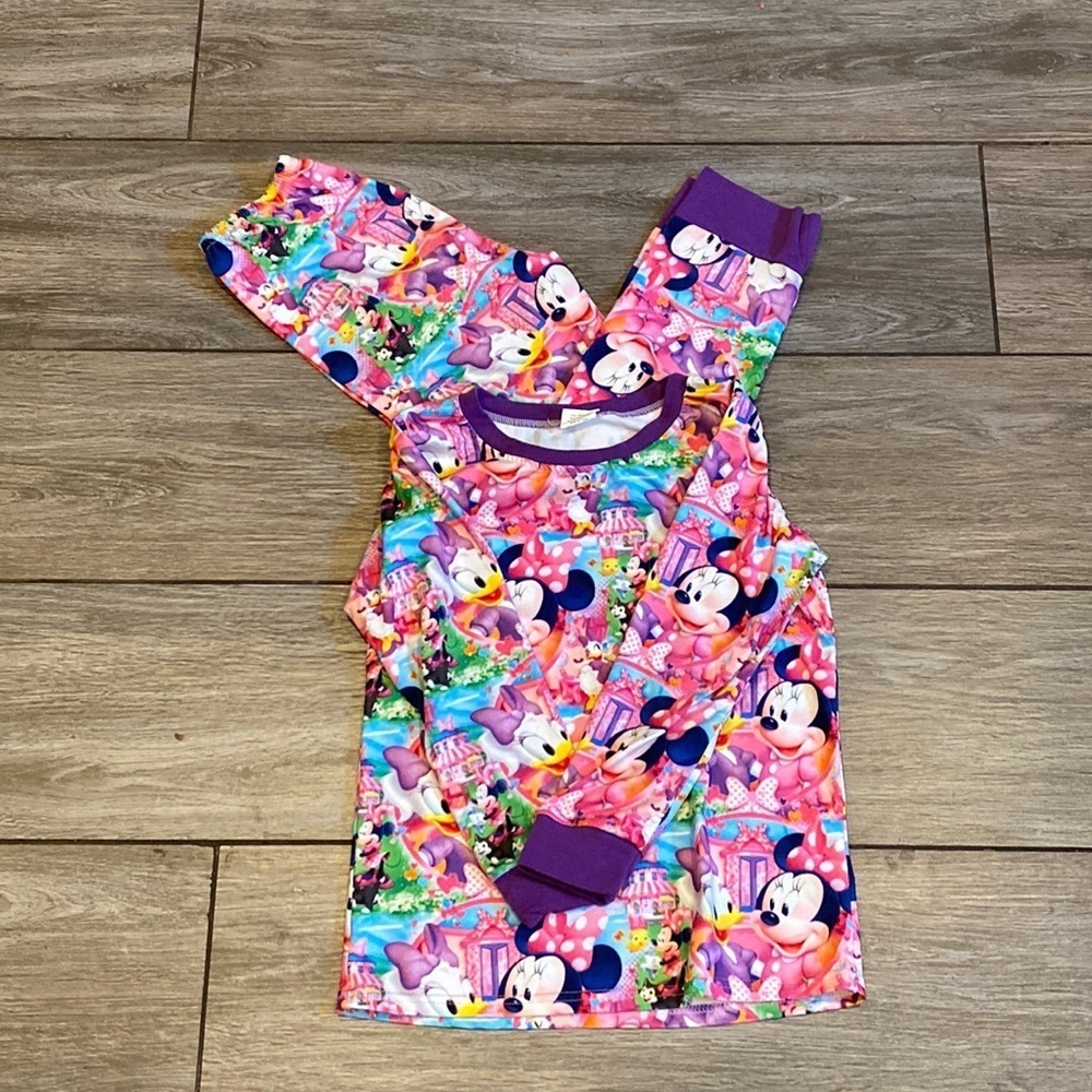 Girls Minnie & Daisy 2 Piece Pajamas